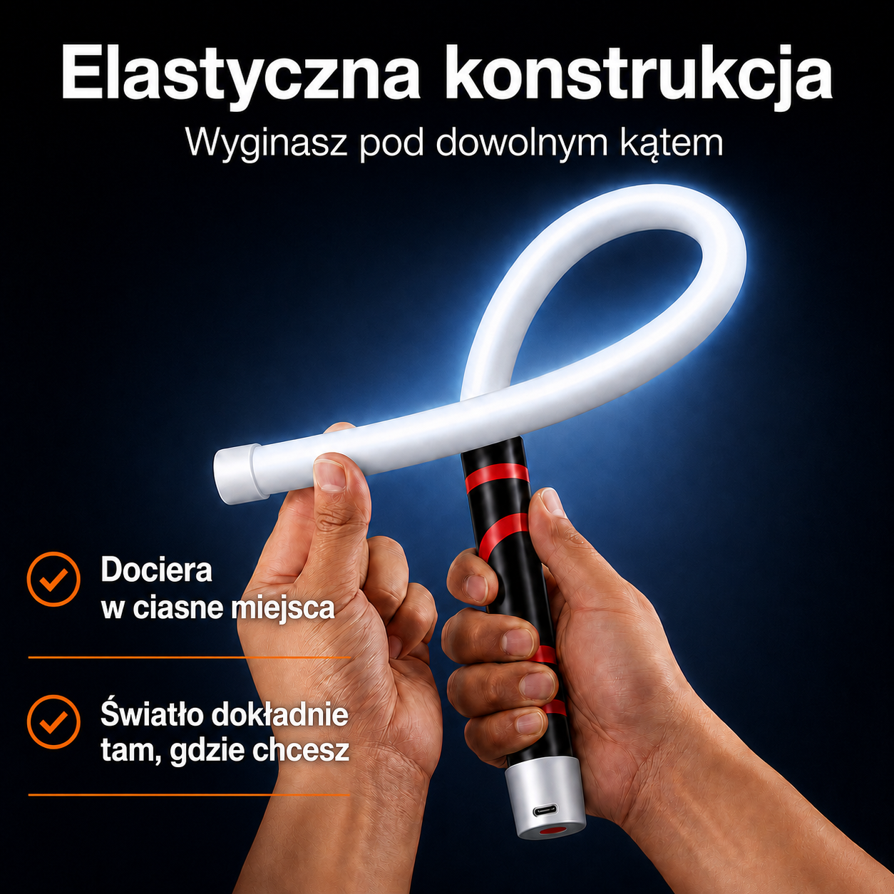 Luminovo elastyczna lampa LED — Skończ z pracą po ciemku