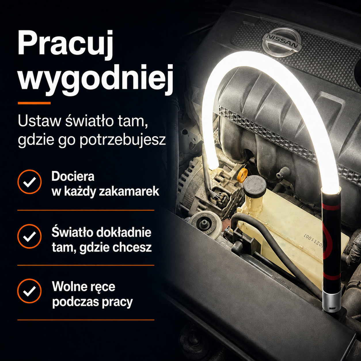 Luminovo elastyczna lampa LED — Skończ z pracą po ciemku